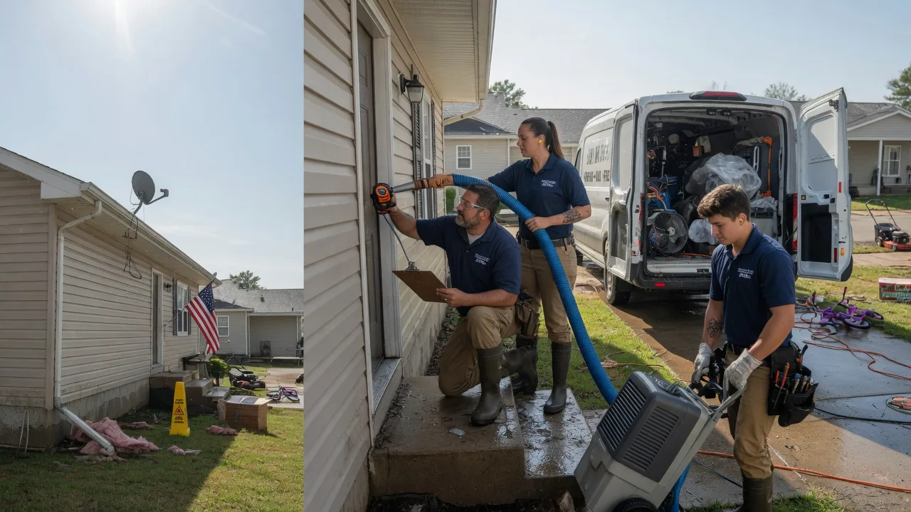 Ceiling Water Damage Restoration in Monroe Center, IL near me